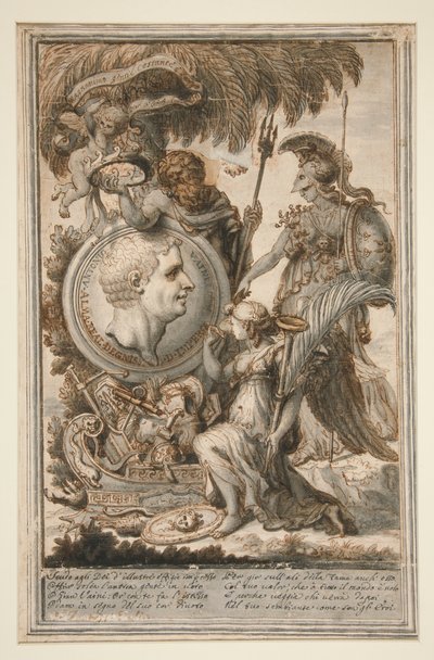 Allegori til ære for Antonio Vaini av Unknown