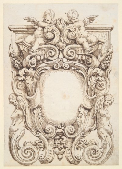 Cartouche design av Unknown