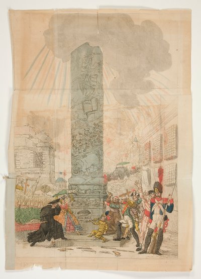 Konflikt foran et monument av Unknown