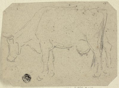 Kubeite (recto); Leder for et dyr (verso) av Unknown