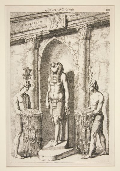 Das Gotzenbild Osiridis [Tempelet til Osiris] av Unknown