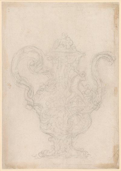Design for en forseggjort pitcher av Unknown