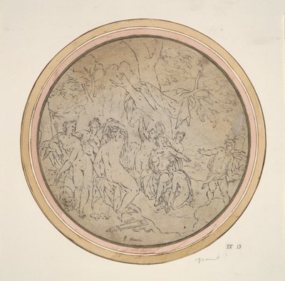Diana og nymfene hennes overrasket av Actaeon av Unknown