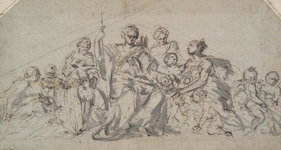 Diana med nymfer og Putti av Unknown
