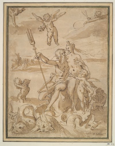 Neptun og amfitritt av Unknown