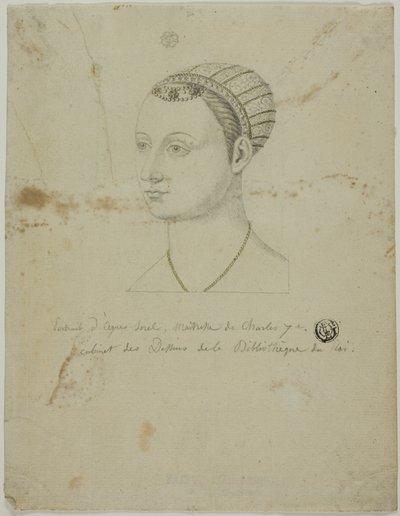 Portrett av Agnes Sorel av Unknown