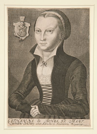 Portrett av Katharina de Bora D: Mart av Unknown