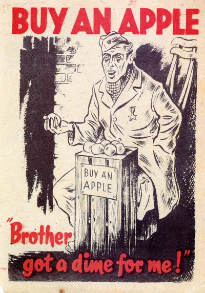 Propaganda. Kjøp et eple. Bror fikk en krone for meg! 1940 av Unknown