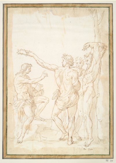 Apollons seier over Marsyas av Unknown