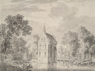 Utsikt over Crayestein Castle, Holland av Unknown