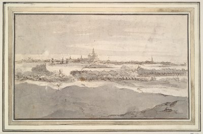 Utsikt over Haarlem fra nordvest av Unknown