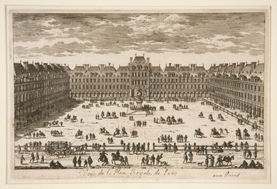 Utsikt over Place Royale i Paris av Unknown