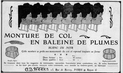 1904-annonse for CB Weeks Feather Whale Neck Mount av Unknown artist