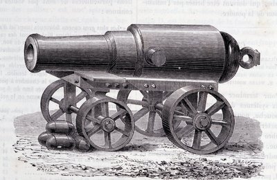 A Blakely rifle - The Blakely Canon på London Expo (1862) av Unknown artist