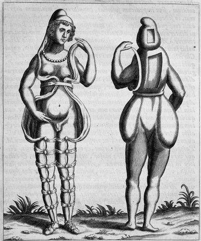 En karakter innen kvinne og mann - i "" Mensae Isiaca"" (tale av gudenes store mor, seglene hennes, juvelene hennes og amuletter og noen av hennes figurer) av Unknown artist