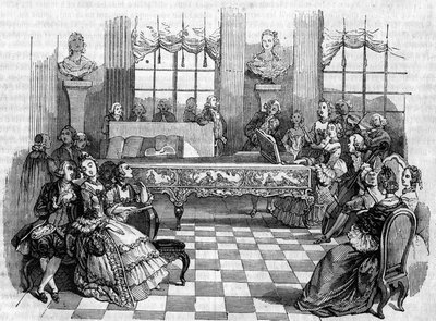 En konsert på 1700-tallet. av Unknown artist