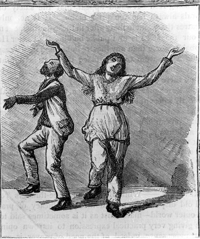 Et par Shakers danser. av Unknown artist