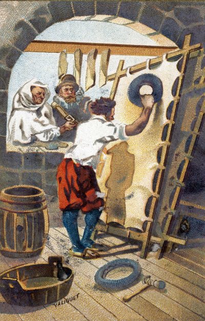 A parroute manufacturer in 1575. av Unknown artist