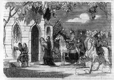 A wedding in Brittany in the 14th century. av Unknown artist