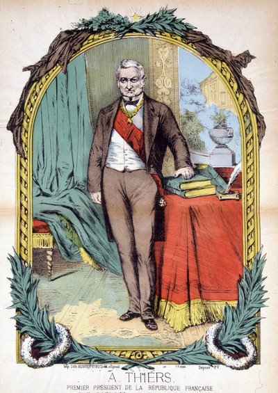 Adolphe Thiers (1797-1877), fransk politiker, journalist og historiker. av Unknown artist