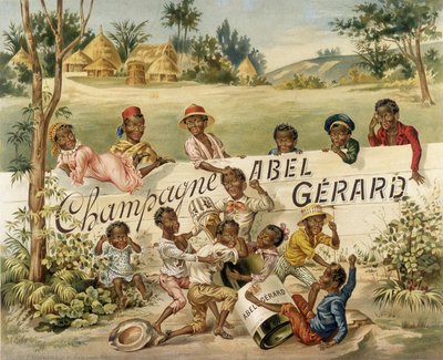 Reklameplakat for Champagne Abel Gérard, slutten av 1800-tallet av Unknown artist