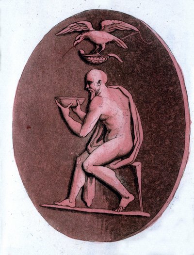 Aischylos (ca. 525-456 f.Kr.), gresk tragisk poet. av Unknown artist