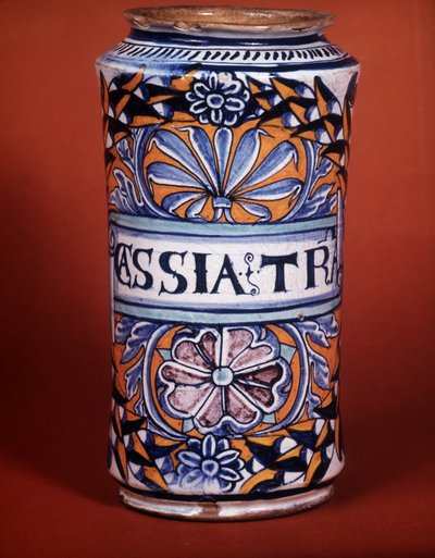 Albarello: apotekvase, fajanse av Unknown artist