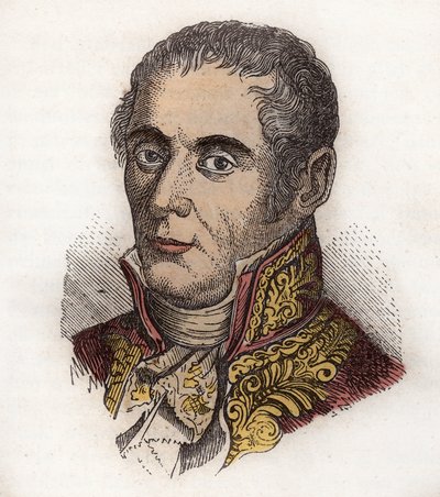 Alessandro Volta (1745-1827) italiensk vitenskapsmann, kjent for sin oppfinnelse av den voltaiske haugen av Unknown artist
