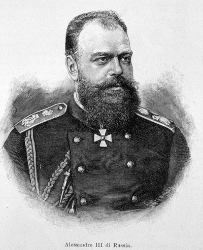 Alexander III (Alexandrovich) keiser av Russland av Unknown artist