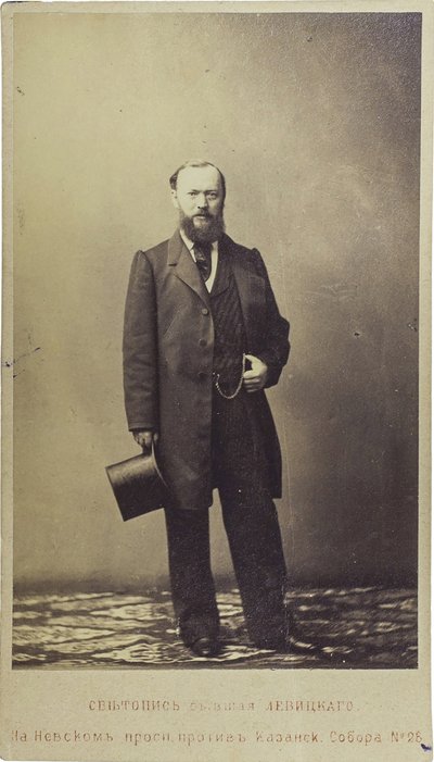 Alexandre Ostrovski - Portrett av dramatikeren Alexander N. Ostrovsky (1823-1886), Anonym. Fotografi av Unknown artist