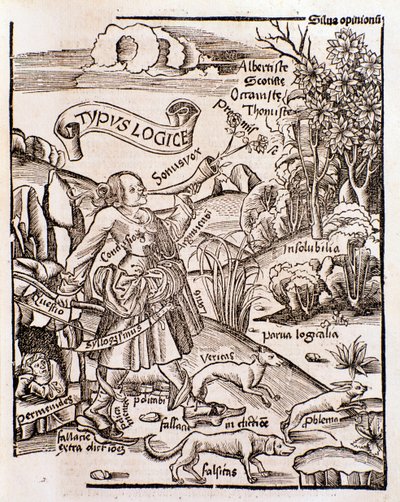 Allegori om logikk fra Margarita philosophica av Gregor Reisch (1508) av Unknown artist