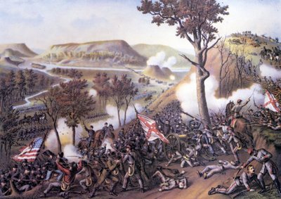 Amerikansk borgerkrig (1861–1865): Beleiring av Missionary Ridge, 25. november av Unknown artist