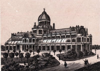 Amsterdam, Holland: utsikt over Folkets palass. i "" Verden illustrerer 168 visninger"" Udatert (slutten av 1800-tallet) av Unknown artist