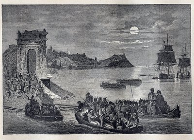 Ancona (Ancona) - Ancona-ekspedisjon til Italia lansert av Louis Philippe I natt til 22-23 februar av Unknown artist