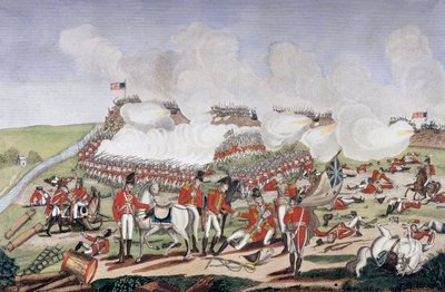 Anglo American War of 1812 (Second War of Independence): Death of General Edward Pakenham (1778-1815) during the Battle of New Orleans (Louisiana, USA) av Unknown artist