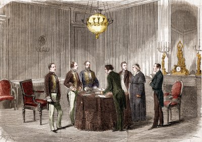 Annexation of Savoy to France av Unknown artist