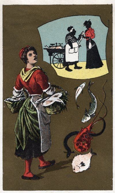 Anonymous chromolithography, late 19th century. av Unknown artist