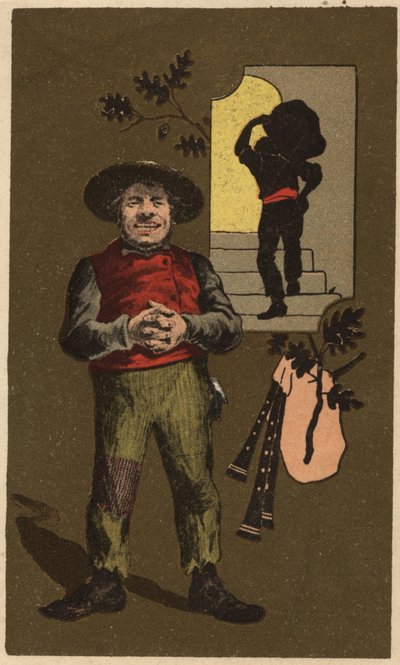 Anonym kromolitografi, slutten av 1800-tallet. av Unknown artist
