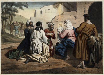 Anonym gravering fra midten av 1800-tallet. av Unknown artist
