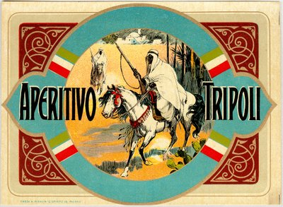 Aperitivo Tripoli alkoholreklame, sent på 1800-tallet av Unknown artist