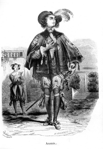 Aramis - i "De 3 musketerer"" av Alexandre Dumas Père. av Unknown artist