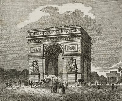 Triumfbuen, Paris, Frankrike av Unknown artist