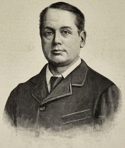 Archibald Philip Primrose, 5. jarl av Rosebery (1847–1929), britisk politiker, gravering fra et fotografi av J. Jerrard fra L#39;Illustrazione Italiana, år XXI, nr. 11, 18. mars av Unknown Artist