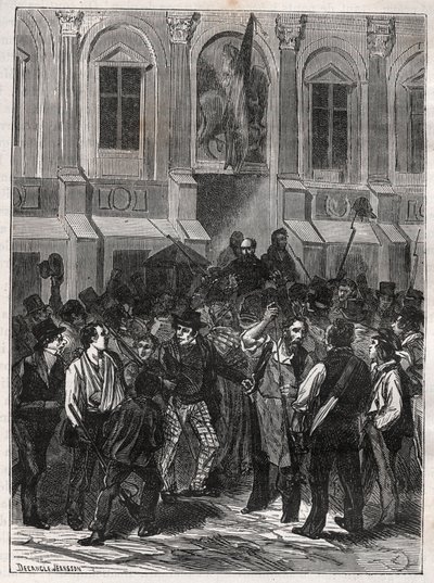 Armand Barbes, French revolutionaire (1809-1870) before his arrest on 12 May 1839 - Engraving of 1882 in “Histoire de dix ans: 1830-1840”” Louis-Blanc (1811-1882) av Unknown artist