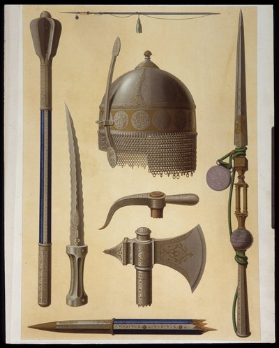 Armes de Toman Bay - i "" arabisk kunst"" fra monumentene i Kairo fra 700-tallet til 1700-tallet av Prisse d