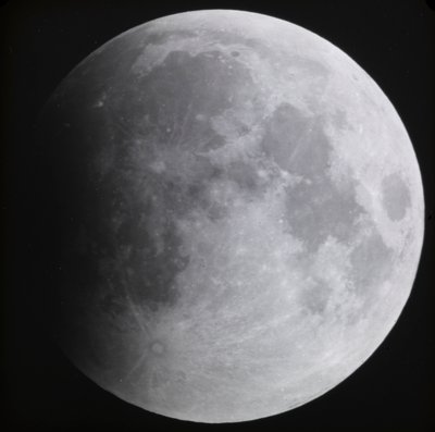 Astronomisk glassplate av måneformørkelsen (1910) av Unknown Artist