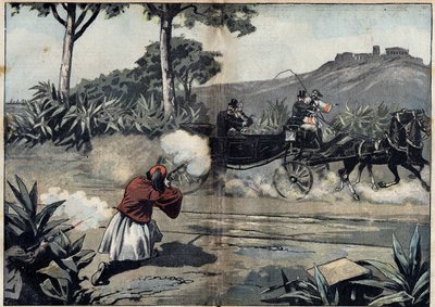 Angrep på George I, konge av Hellas, og hans datter - 20. februar av Unknown artist
