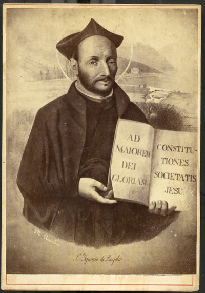 Azpeitia: Malt portrett av Saint Ignatius av Loyola, grunnlegger av Society of Jesus and the Jesuites av Unknown artist