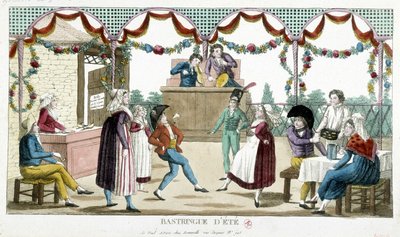 Ball: Sommerbastringue, n.d., slutten av 1700-tallet av Unknown artist
