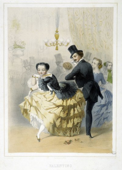 Ball: Valentino, rundt 1860 av Unknown artist
